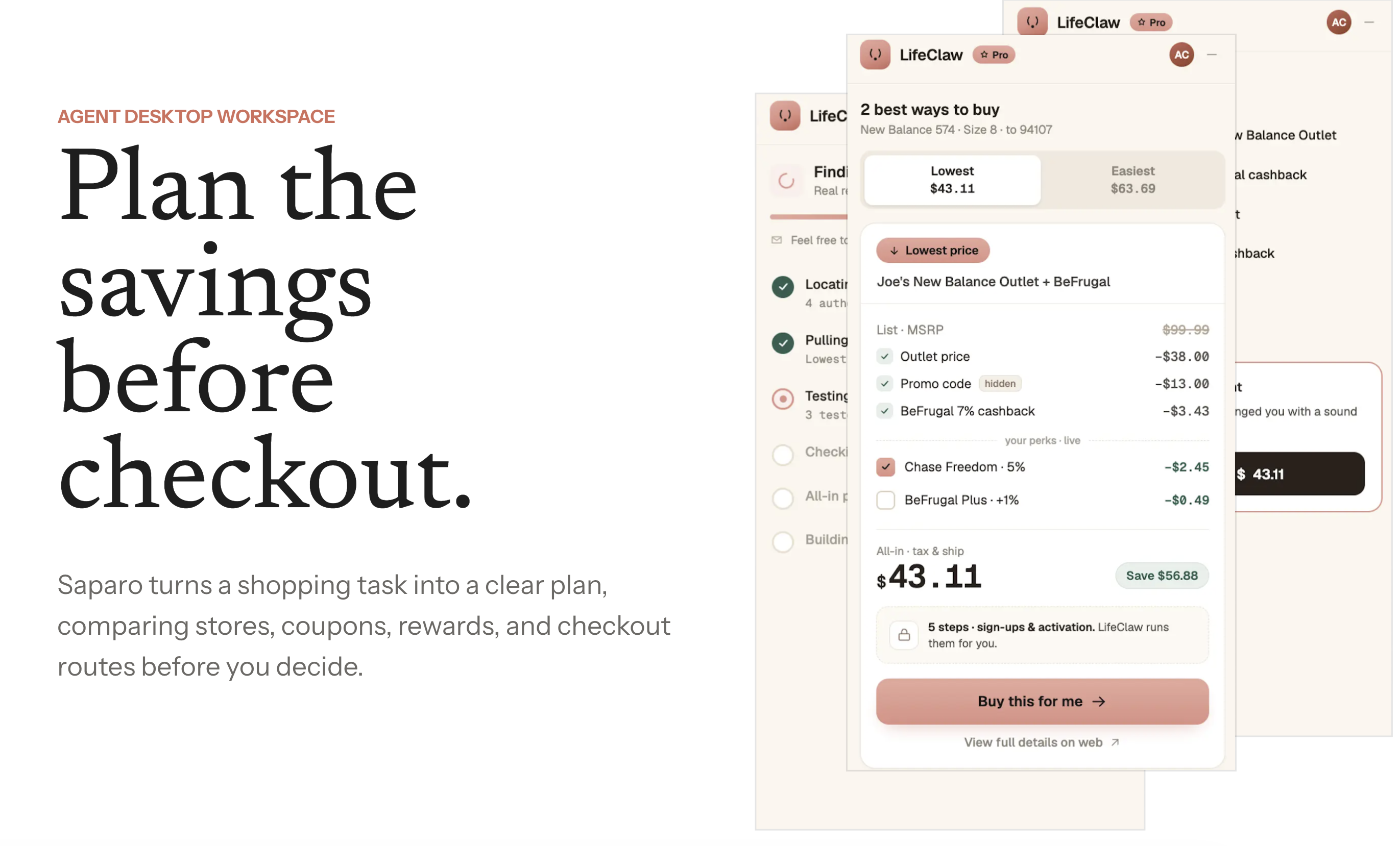 Saparo | AI Shopping Agent